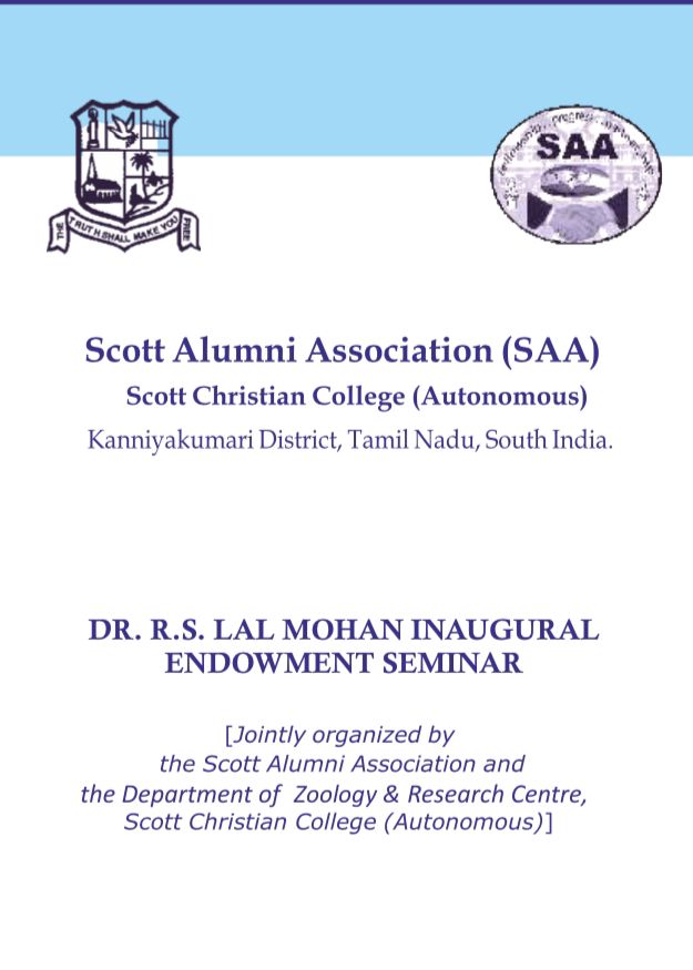 Dr RS Lal Mohan Endowment Seminar at Scott Christian College2